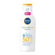 NIVEA SUN FP50+ Leche Solar para Niños y Bebés (2 x 200 ml)