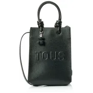 Mini Bolso Negro Tous La Rue New para Mujer, 20,5 x 16 x 6 cm