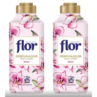 Flor Perfumador para Ropa: 2 botes de fragancia Rosa