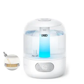 Humidificador DREO 3L ultrasónico con sensor automático y esencias