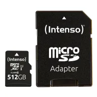MicroSDXC Intenso Premium 512GB - Clase 10, UHS-I, Adaptador SD