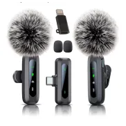 Micrófono Inalámbrico Lavalier con Reducción de Ruido para iPhone