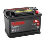 Batería de coche Tudor TB740 12V 74Ah 680A, Gama Technica