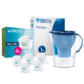 Jarra Filtrante BRITA Marella XL Aluna Style + 5 Filtros MAXTRA PRO