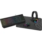Combo 4 en 1 Krom Kenya: Teclado, Ratón, Alfombrilla y Auriculares