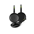 Set de 3 Sartenes Monix Green 18, 22 y 26 cm - Envío España