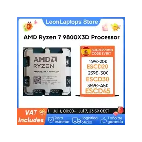 AMD Ryzen 7 9800X3D Procesador - Envío desde España