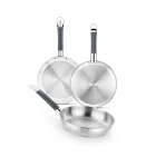 Sartenes de Acero Inoxidable BRA Master 20-24-28 cm Inducción
