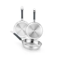 Sartenes de Acero Inoxidable BRA Master 20-24-28 cm Inducción