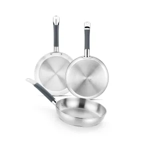 Sartenes de Acero Inoxidable BRA Master 20-24-28 cm Inducción
