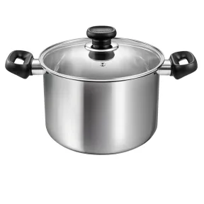 Olla de acero inoxidable Brava 22 cm, 5,5 l, con tapa