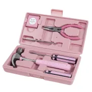 Herramientas Completas en Caja Rosa