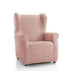 Sillón Orejero Funda Emilia, Salmón - Martina Home