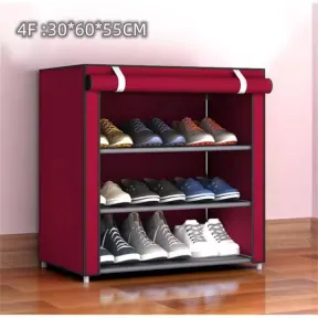 Organizador de zapatos: zapatero con estantes de tela