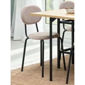 Silla de comedor básica tapizada en tela