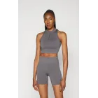 Seamless sports vest cropped design.