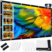 Proyector de 150 Pulgadas con Pantalla Grande