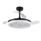 Modelo Magallanes: Ventilador Negro con Motor DC y Temporizador