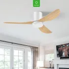 Ventilador de techo 86 cm con luz y control remoto 45 W