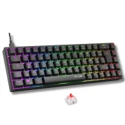 Teclado mecánico G-Lab Keyz Titanium 65% RGB QWERTY USB