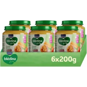 Tarritos Blédina: Ternera, Tomates, Patatas y Zanahoria 6x200gr