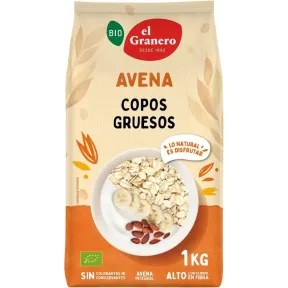 Copos Gruesos de Avena Bio Ecológica 1000 g El Granero Integral