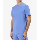 Camiseta de Algodón Kappa para Hombre en Azul y Blanco