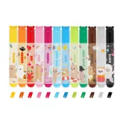 Rotuladores Teddy Friends - 12 colores lavables y seguros