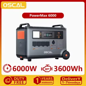 Oscal PowerMax 6000: Estación portátil de 3600Wh y 6000W