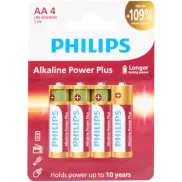 4 Pilas AA o AAA Philips
