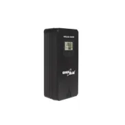 Termómetro Negro GB526 con higrómetro y reloj Greenblue
