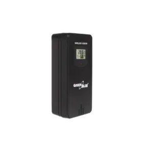 Termómetro Negro GB526 con higrómetro y reloj Greenblue