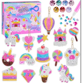 Llaveros de Diamantes, 15PCS de Manualidades 5D