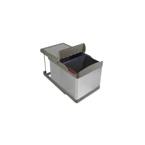Contenedor de reciclaje 2x16 litros con extracción automática