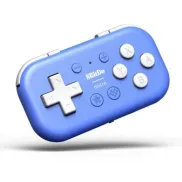 Mando 8BitDo Micro Azul ultra-portátil para Switch, Android y PC