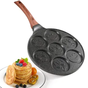 Sartén antiadherente para tortitas con 7 sonrisas