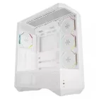 Caja Media Torre Darkflash DY460 Blanca con Ventiladores ARGB