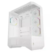Caja Media Torre Darkflash DY460 Blanca con Ventiladores ARGB