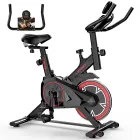 Bicicleta estática QK101 con pantalla LCD y soporte para iPad