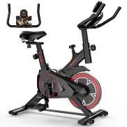 Bicicleta estática QK101 con pantalla LCD y soporte para iPad