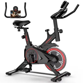 Bicicleta estática QK101 con pantalla LCD y soporte para iPad