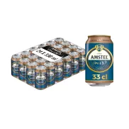 Pack de Latas Amstel Oro 0,0 Cerveza Tostada Sin Alcohol