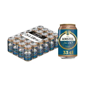 Pack de Latas Amstel Oro 0,0 Cerveza Tostada Sin Alcohol