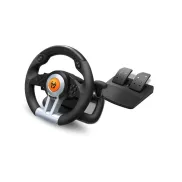 Volante y Pedales Krom K-Wheel para PC y Consolas