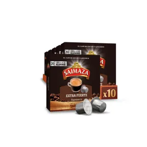 Café Espresso Extra Fuerte Saimaza 200 cápsulas Nespresso