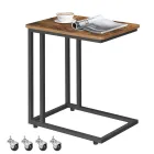 Mesa Lateral Industrial con Ruedas y Pies Ajustables