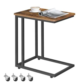 Mesa Lateral Industrial con Ruedas y Pies Ajustables