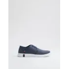Zapatillas casuales azul acero, cómodas y versátiles 40-45