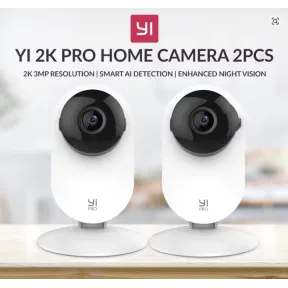 Cámaras YI Pro 2K: Paquete Doble de Seguridad