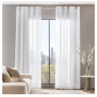 Cortina Transparente de Dormitorio Deconovo 140x229 cm Blanca